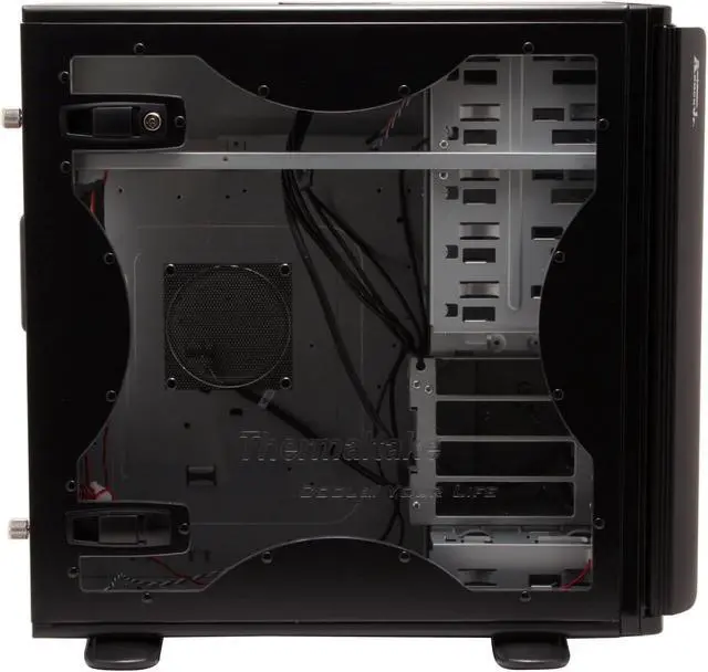 Alt view image 6 of 14 - Thermaltake VC3000BWS Black Chassis : 0.8mm SECC  Front bezel : Aluminum ATX Mid Tower Computer Case