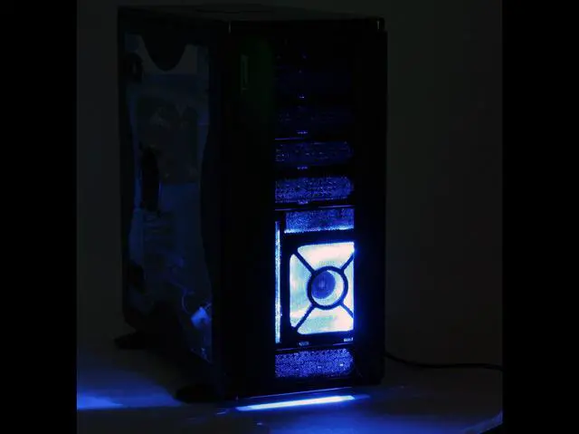 Alt view image 13 of 14 - Thermaltake VC3000BWS Black Chassis : 0.8mm SECC  Front bezel : Aluminum ATX Mid Tower Computer Case