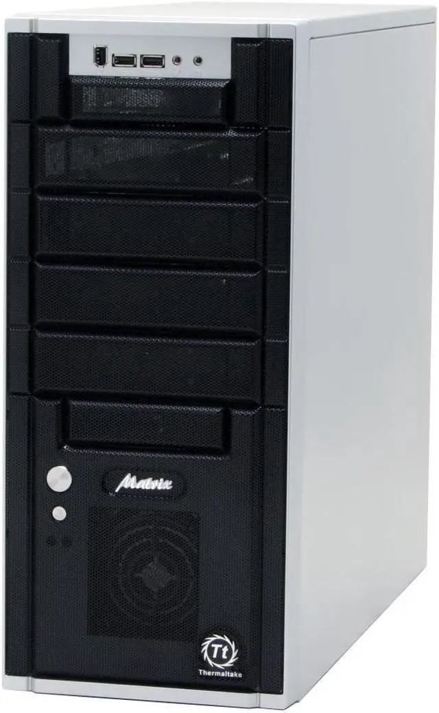 Alt view image 2 of 12 - Thermaltake Matrix VX VD3000SNA Silver Aluminum ATX Mid Tower Computer Case