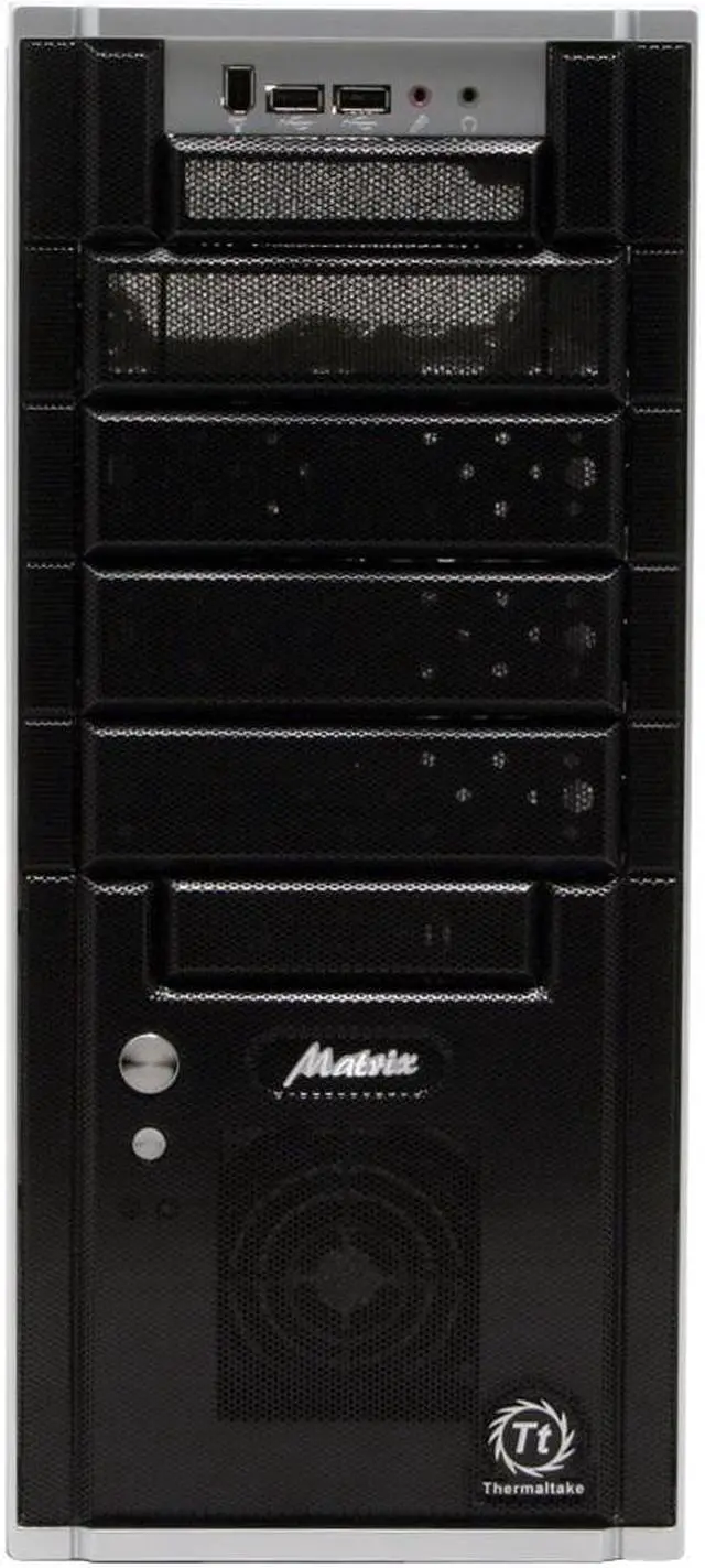 Alt view image 3 of 12 - Thermaltake Matrix VX VD3000SNA Silver Aluminum ATX Mid Tower Computer Case