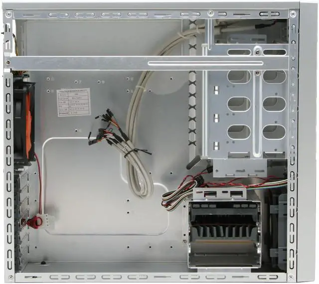 Alt view image 7 of 12 - Thermaltake Matrix VX VD3000SNA Silver Aluminum ATX Mid Tower Computer Case