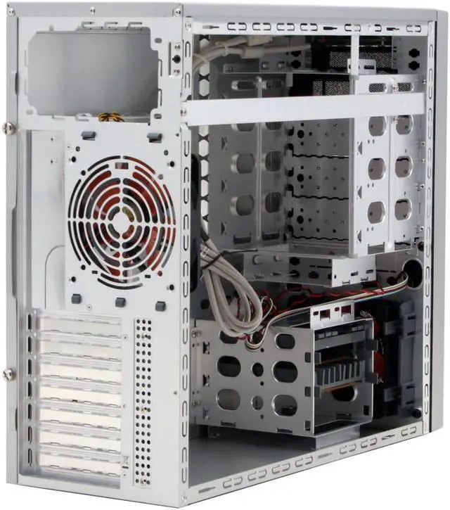 Alt view image 9 of 12 - Thermaltake Matrix VX VD3000SNA Silver Aluminum ATX Mid Tower Computer Case