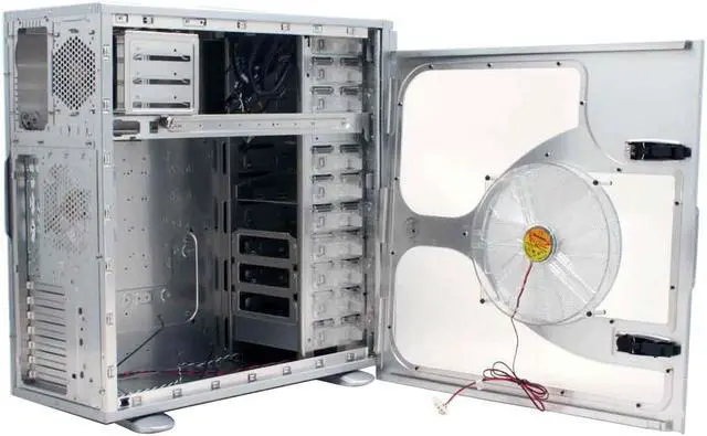 Alt view image 9 of 16 - Thermaltake Armor Series VA8003SWA Silver ATX Full Tower Computer Case w/ 25CM Fan