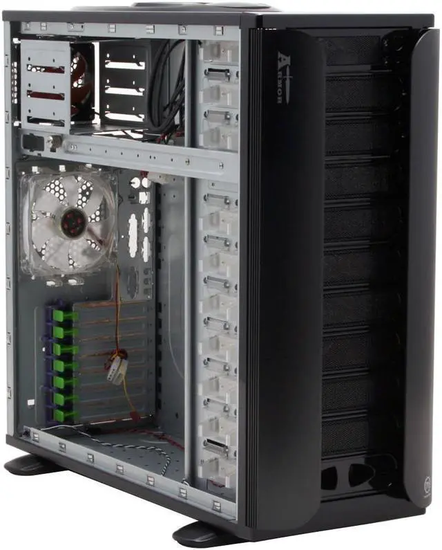 Alt view image 9 of 16 - Thermaltake Armor Series VA8003BWS Black Full Tower Case w/ 25CM Fan