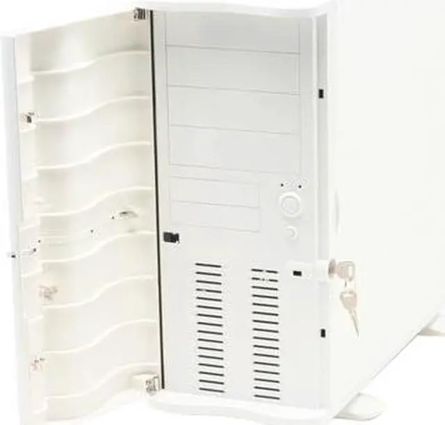 Alt view image 2 of 12 - Thermaltake Soprano VB1000WWS White 0.8 mm SECC Chassis Plastic Front Door ATX Mid Tower Computer Case