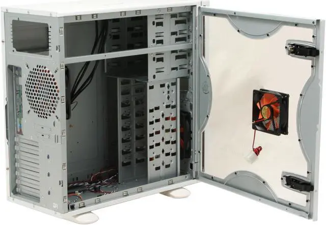 Alt view image 8 of 12 - Thermaltake Soprano VB1000WWS White 0.8 mm SECC Chassis Plastic Front Door ATX Mid Tower Computer Case