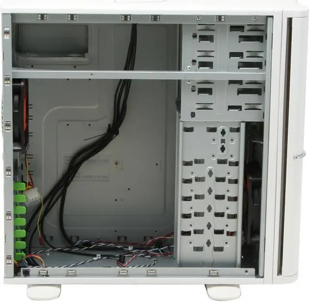 Alt view image 9 of 12 - Thermaltake Soprano VB1000WWS White 0.8 mm SECC Chassis Plastic Front Door ATX Mid Tower Computer Case