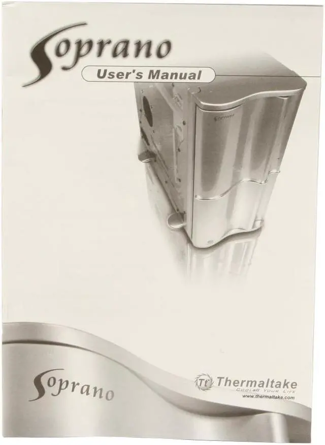 Alt view image 11 of 12 - Thermaltake Soprano VB1000WWS White 0.8 mm SECC Chassis Plastic Front Door ATX Mid Tower Computer Case