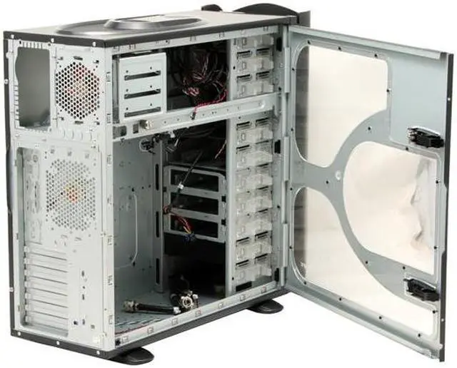 Alt view image 7 of 15 - Thermaltake Kandalf VD4000BWS Black Aluminum / 1.0mm SECC ATX / BTX Tower Computer Case