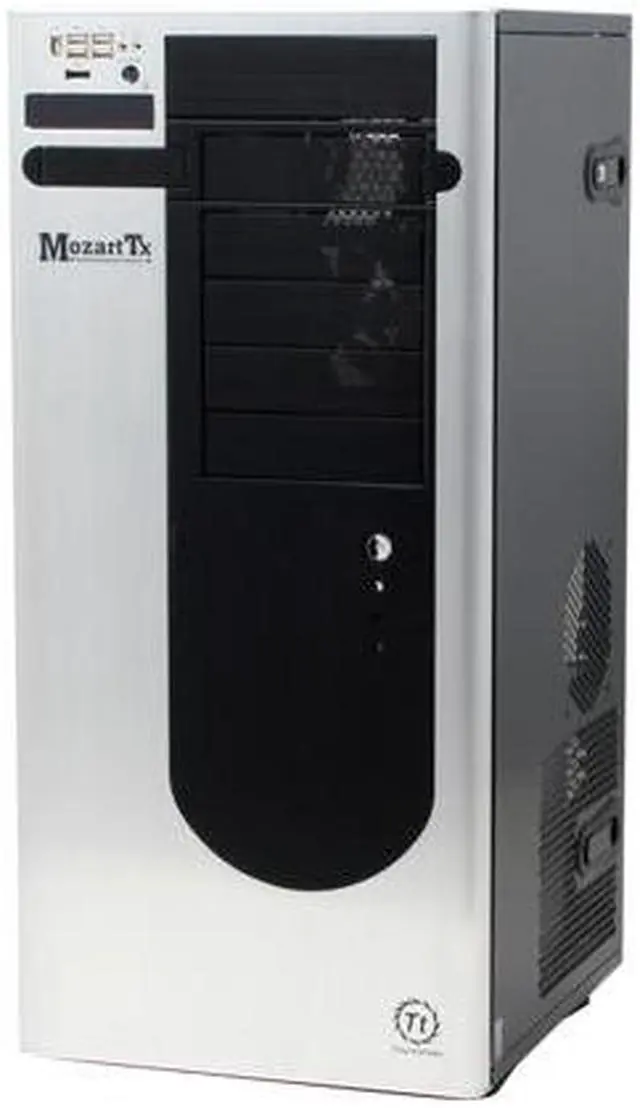 Alt view image 2 of 10 - Thermaltake Black/Silver Aluminum Side Panel / SECC Body MozartTx VE1000BNS Cube Tower