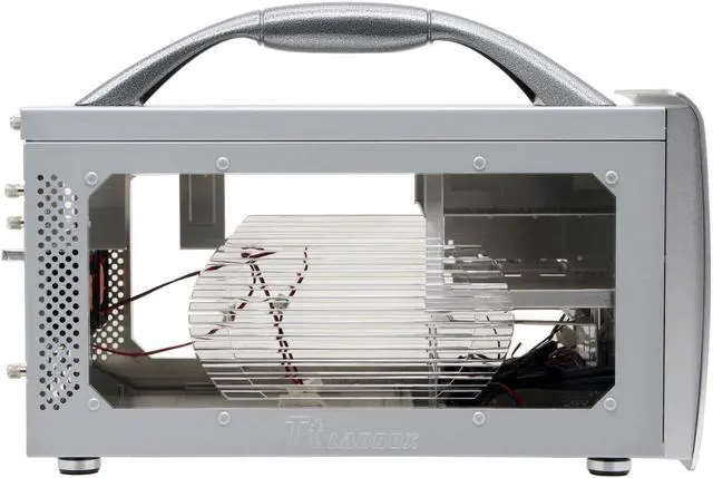 Alt view image 6 of 13 - Thermaltake VF1000SWA Silver Aluminum Micro ATX Desktop Computer Case