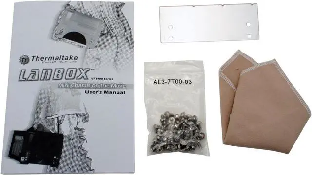 Alt view image 11 of 13 - Thermaltake VF1000SWA Silver Aluminum Micro ATX Desktop Computer Case