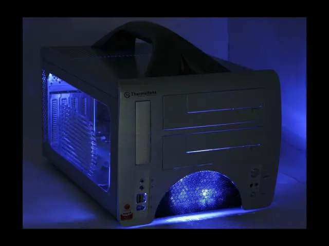 Alt view image 12 of 13 - Thermaltake VF1000SWA Silver Aluminum Micro ATX Desktop Computer Case