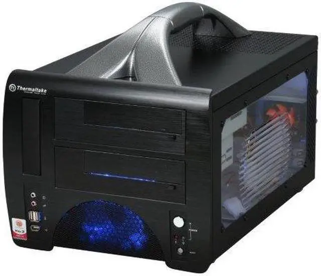 Main image of Thermaltake VF1000BWS Black Aluminum Front Panel/ SECC Chassis Micro ATX Desktop Computer Case