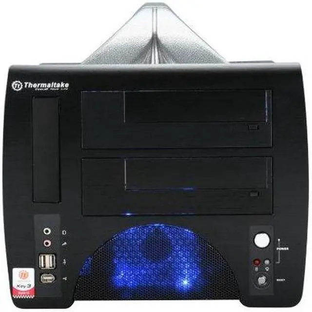 Alt view image 2 of 4 - Thermaltake VF1000BWS Black Aluminum Front Panel/ SECC Chassis Micro ATX Desktop Computer Case