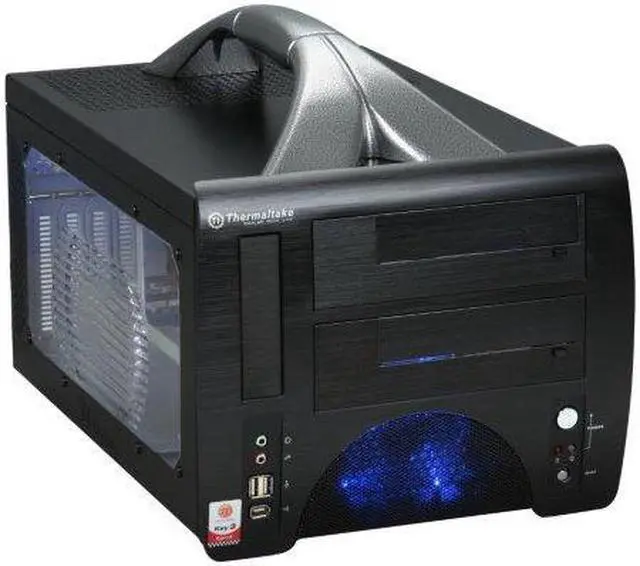Alt view image 3 of 4 - Thermaltake VF1000BWS Black Aluminum Front Panel/ SECC Chassis Micro ATX Desktop Computer Case