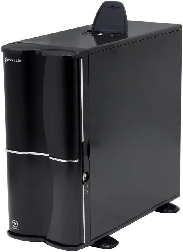 Alt view image 3 of 13 - Thermaltake Soprano DX VE7000BNS Black 0.8mm SECC Chassis/ Aluminum Front Bezel ATX Mid Tower Computer Case