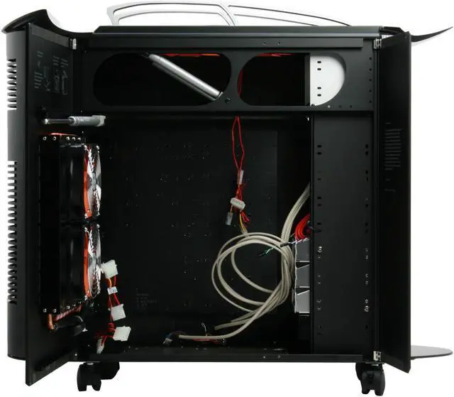 Alt view image 11 of 17 - Thermaltake SwordM VD500LBNA Black/ Silver Aluminum Extrusion ATX Full Tower Liquid Cooling Computer Case