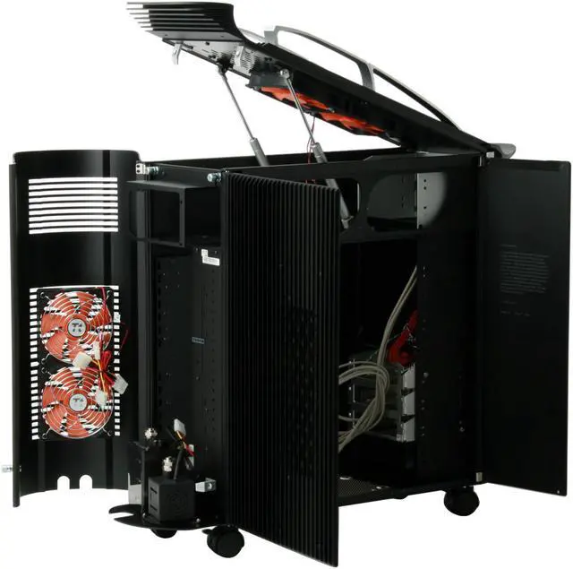Alt view image 10 of 17 - Thermaltake SwordM VD500LBNA Black/ Silver Aluminum Extrusion ATX Full Tower Liquid Cooling Computer Case