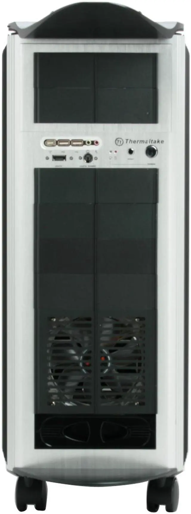 Alt view image 3 of 17 - Thermaltake SwordM VD500LBNA Black/ Silver Aluminum Extrusion ATX Full Tower Liquid Cooling Computer Case