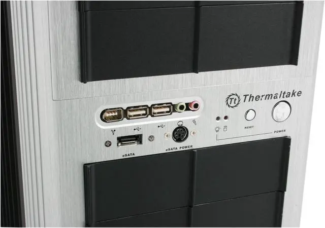 Alt view image 4 of 17 - Thermaltake SwordM VD500LBNA Black/ Silver Aluminum Extrusion ATX Full Tower Liquid Cooling Computer Case