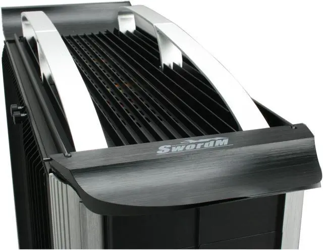 Alt view image 7 of 17 - Thermaltake SwordM VD500LBNA Black/ Silver Aluminum Extrusion ATX Full Tower Liquid Cooling Computer Case