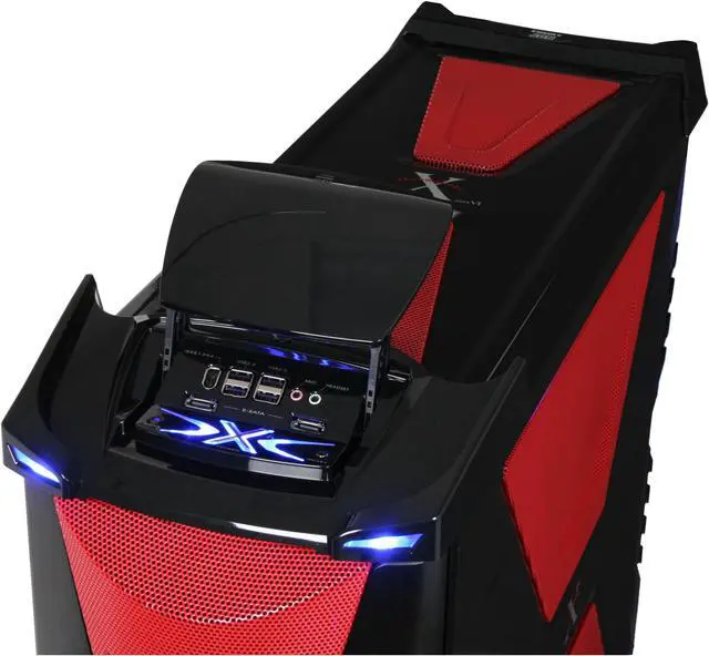 Alt view image 6 of 20 - Thermaltake Xaser VI VG4000BNS Black /  Red Aluminum / Steel ATX Full Tower Computer Case