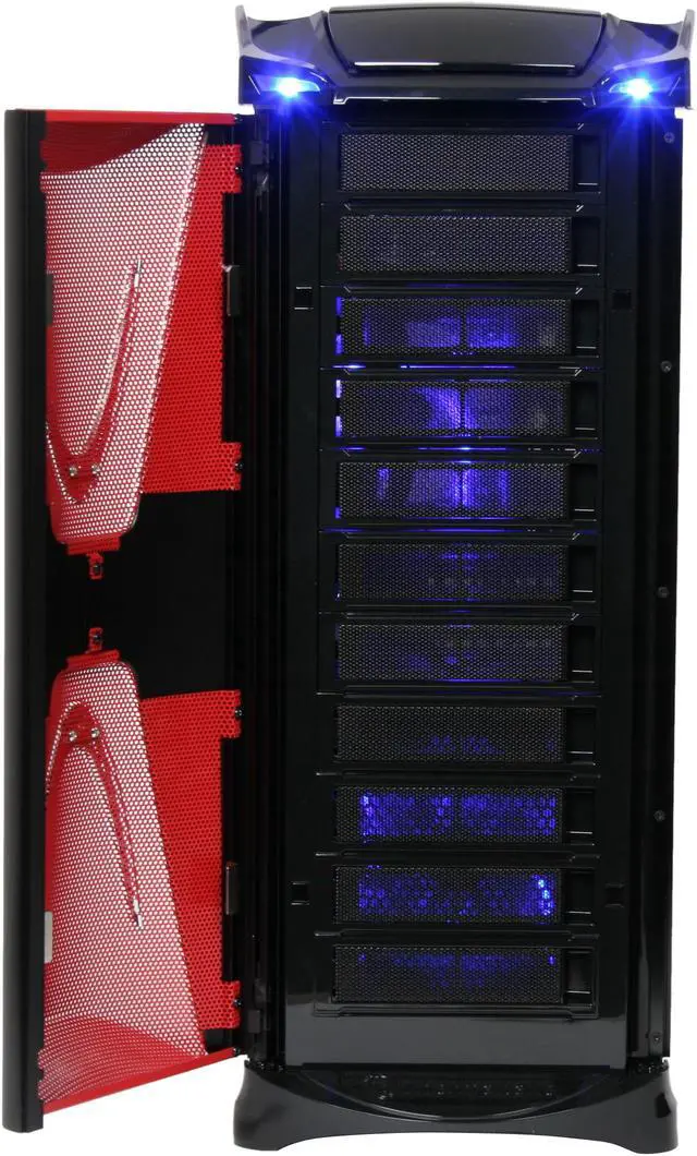 Alt view image 4 of 20 - Thermaltake Xaser VI VG4000BNS Black /  Red Aluminum / Steel ATX Full Tower Computer Case