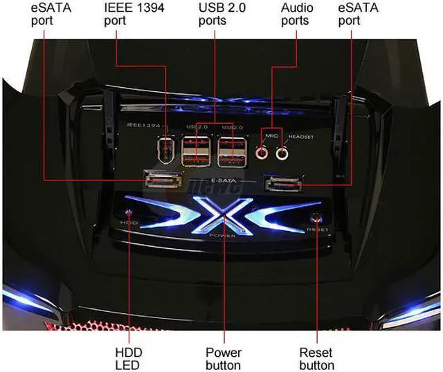 Alt view image 7 of 20 - Thermaltake Xaser VI VG4000BWS Black /  Red Aluminum / Steel ATX Full Tower Computer Case