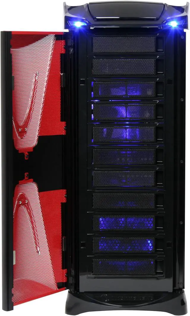 Alt view image 4 of 20 - Thermaltake Xaser VI VG4000BWS Black /  Red Aluminum / Steel ATX Full Tower Computer Case
