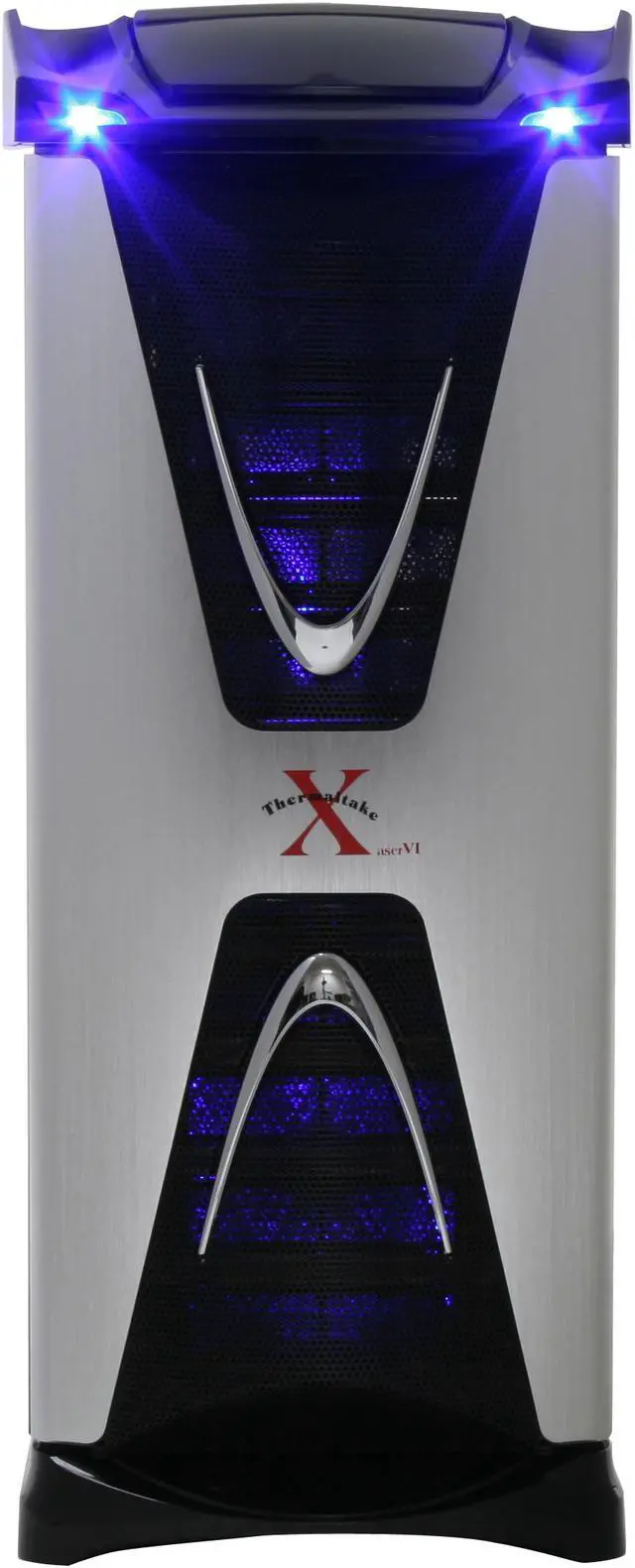Alt view image 3 of 20 - Thermaltake Xaser VI VG4000SWA Silver / Black Aluminum ATX Full Tower Computer Case