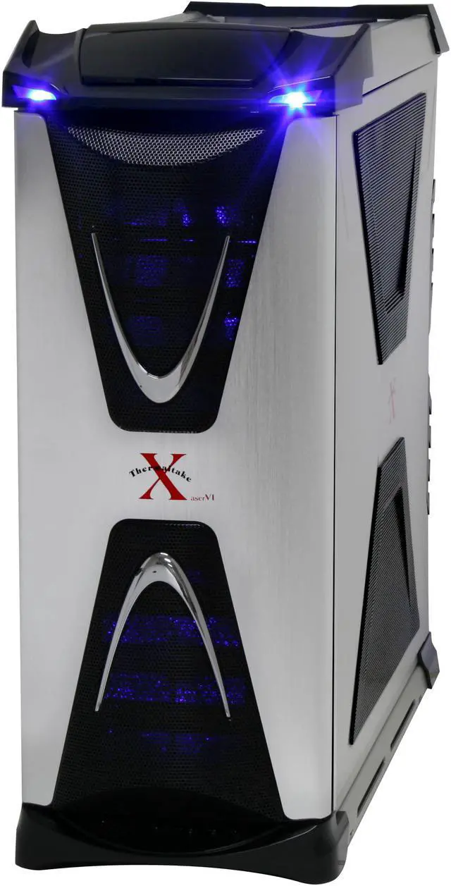 Alt view image 2 of 20 - Thermaltake Xaser VI VG4000SWA Silver / Black Aluminum ATX Full Tower Computer Case