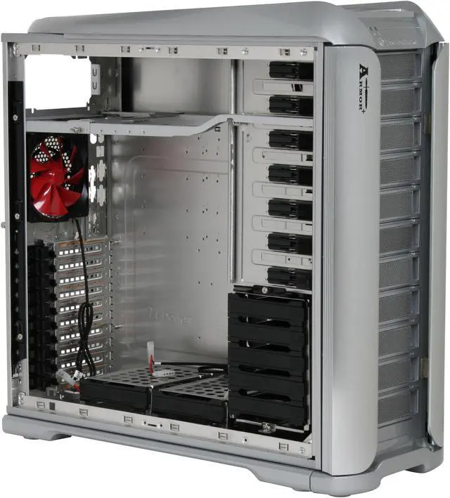 Alt view image 10 of 19 - Thermaltake ArmorPlus(Armor+) VH6000SWA Silver Aluminum ATX Full Tower Computer Case