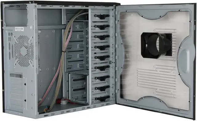 Alt view image 5 of 11 - Thermaltake M9 VI1000BWS Black SECC Steel ATX Mid Tower Computer Case