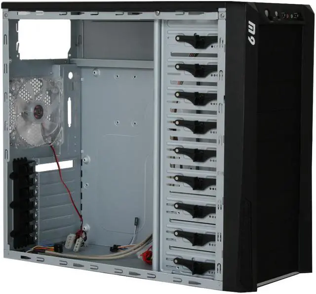 Alt view image 8 of 11 - Thermaltake M9 VI1000BWS Black SECC Steel ATX Mid Tower Computer Case
