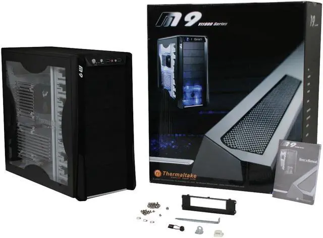 Alt view image 11 of 11 - Thermaltake M9 VI1000BWS Black SECC Steel ATX Mid Tower Computer Case