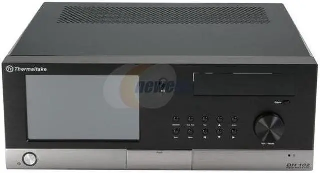Alt view image 2 of 12 - Thermaltake Black Aluminum / SECC Steel DH102 VH2001BNS ATX Media Center / HTPC Case