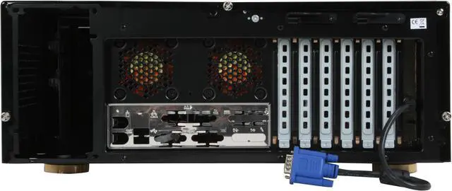 Alt view image 6 of 12 - Thermaltake Black Aluminum / SECC Steel DH102 VH2001BNS ATX Media Center / HTPC Case