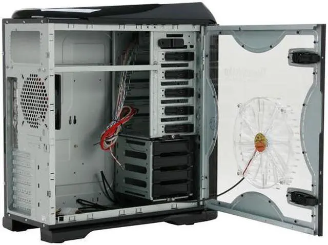 Alt view image 7 of 14 - Thermaltake Armor+MX VH8000BWS Black Aluminum / Steel ATX Mid Tower Computer Case