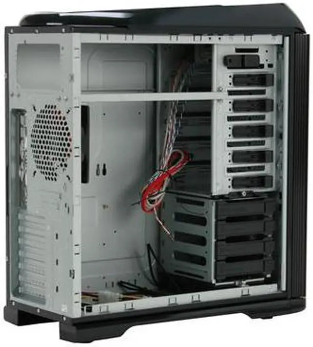 Alt view image 8 of 14 - Thermaltake Armor+MX VH8000BWS Black Aluminum / Steel ATX Mid Tower Computer Case