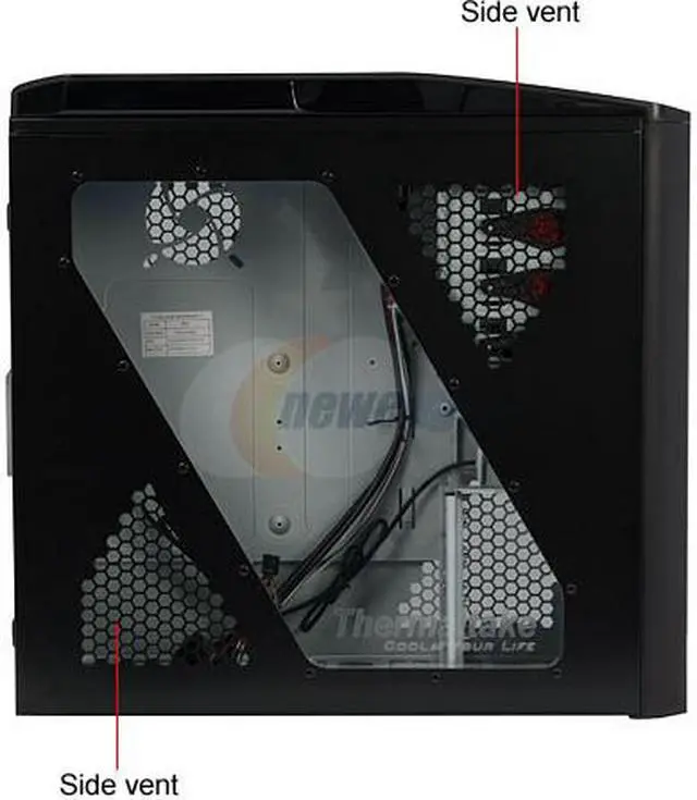 Alt view image 4 of 12 - Thermaltake V9 VJ40001W2Z Black 0.8mm SECC Steel ATX Mid Tower Computer Case