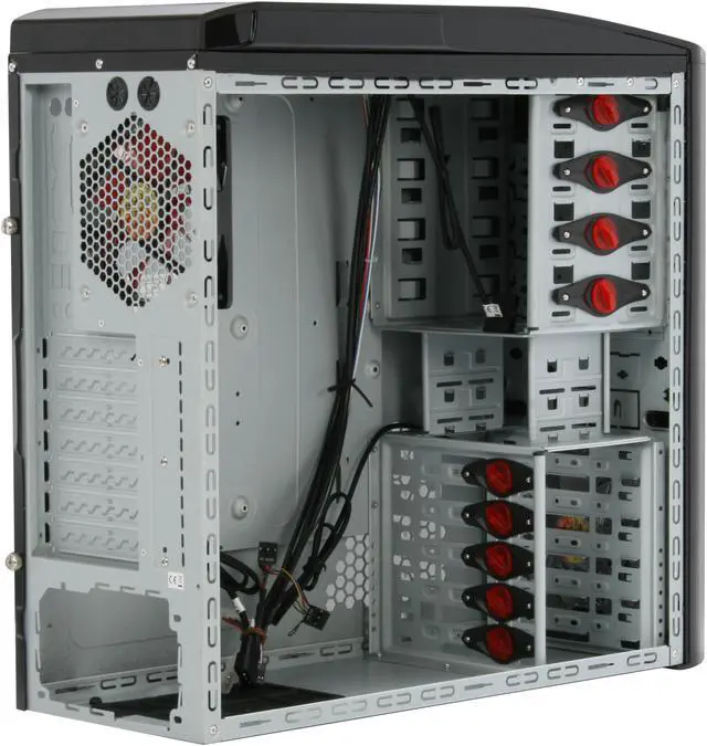 Alt view image 6 of 12 - Thermaltake V9 VJ40001W2Z Black 0.8mm SECC Steel ATX Mid Tower Computer Case