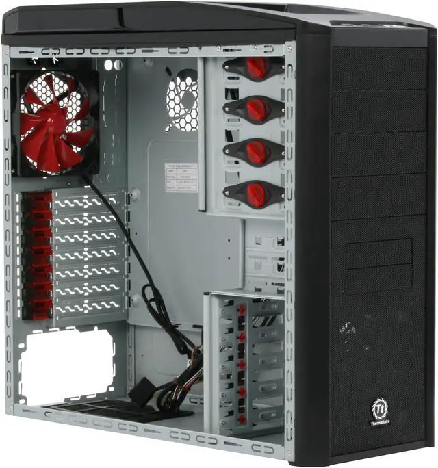 Alt view image 8 of 12 - Thermaltake V9 VJ40001W2Z Black 0.8mm SECC Steel ATX Mid Tower Computer Case