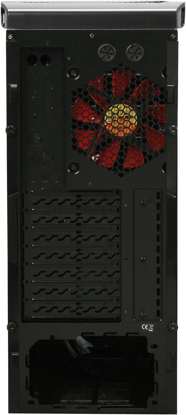 Alt view image 11 of 12 - Thermaltake V9 Black Edition ATX Computer Gaming Chassis with Dual Oversized 230mm Ultra-Silent Cooling Fans VJ400G1N2Z Mid Tower