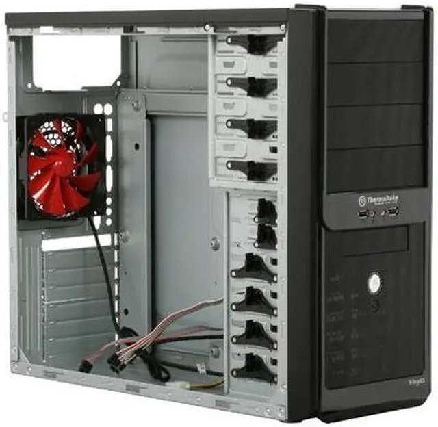 Alt view image 8 of 11 - Thermaltake WingRS 201 VJ60001N2Z Black SECC ATX Mid Tower Computer Case