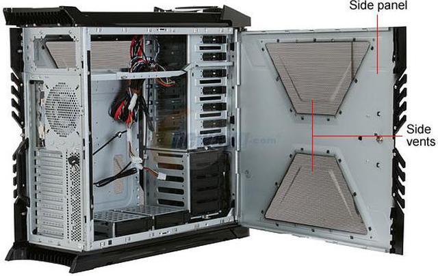 Alt view image 6 of 13 - Thermaltake Xaser VI VG4000BNSB Black Aluminum ATX Full Tower Computer Case