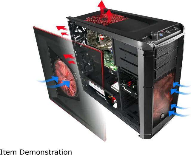 Alt view image 10 of 10 - Thermaltake Element G VL10001W2Z Black Steel / Plastic ATX Mid Tower Computer Case