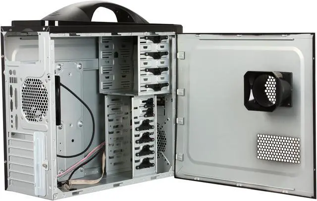 Alt view image 5 of 9 - Thermaltake VL60001N2Z Black SECC ATX Mid Tower Computer Case