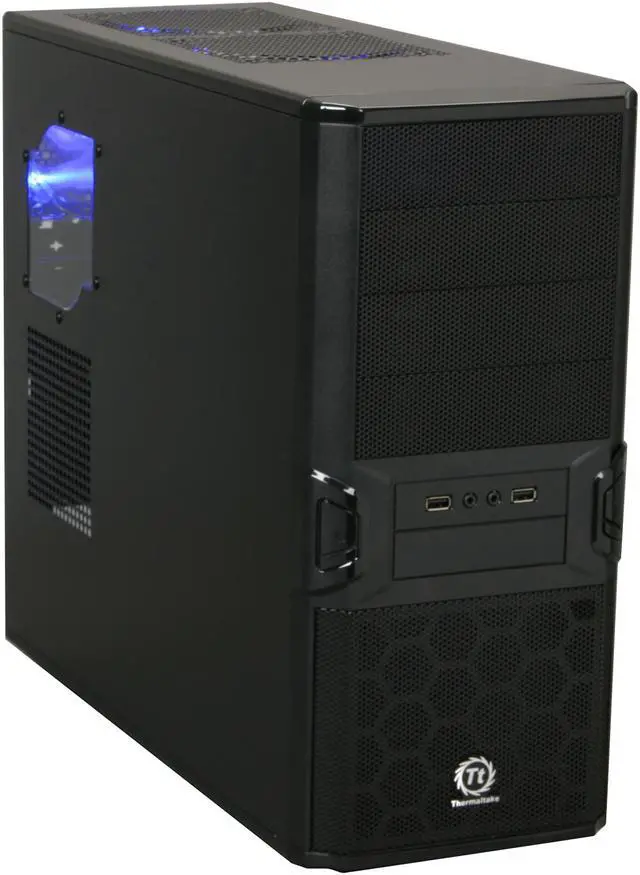 Alt view image 3 of 11 - Thermaltake V3 Black Edition VL80001W2Z Black SECC / Plastic ATX Mid Tower Computer Case