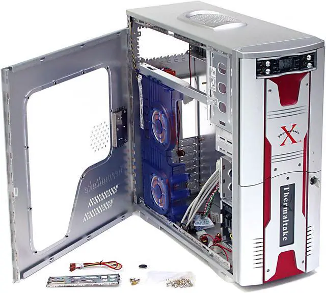 Alt view image 5 of 9 - Thermaltake XASER III V2000A Silver Aluminum Super Tower Computer Case